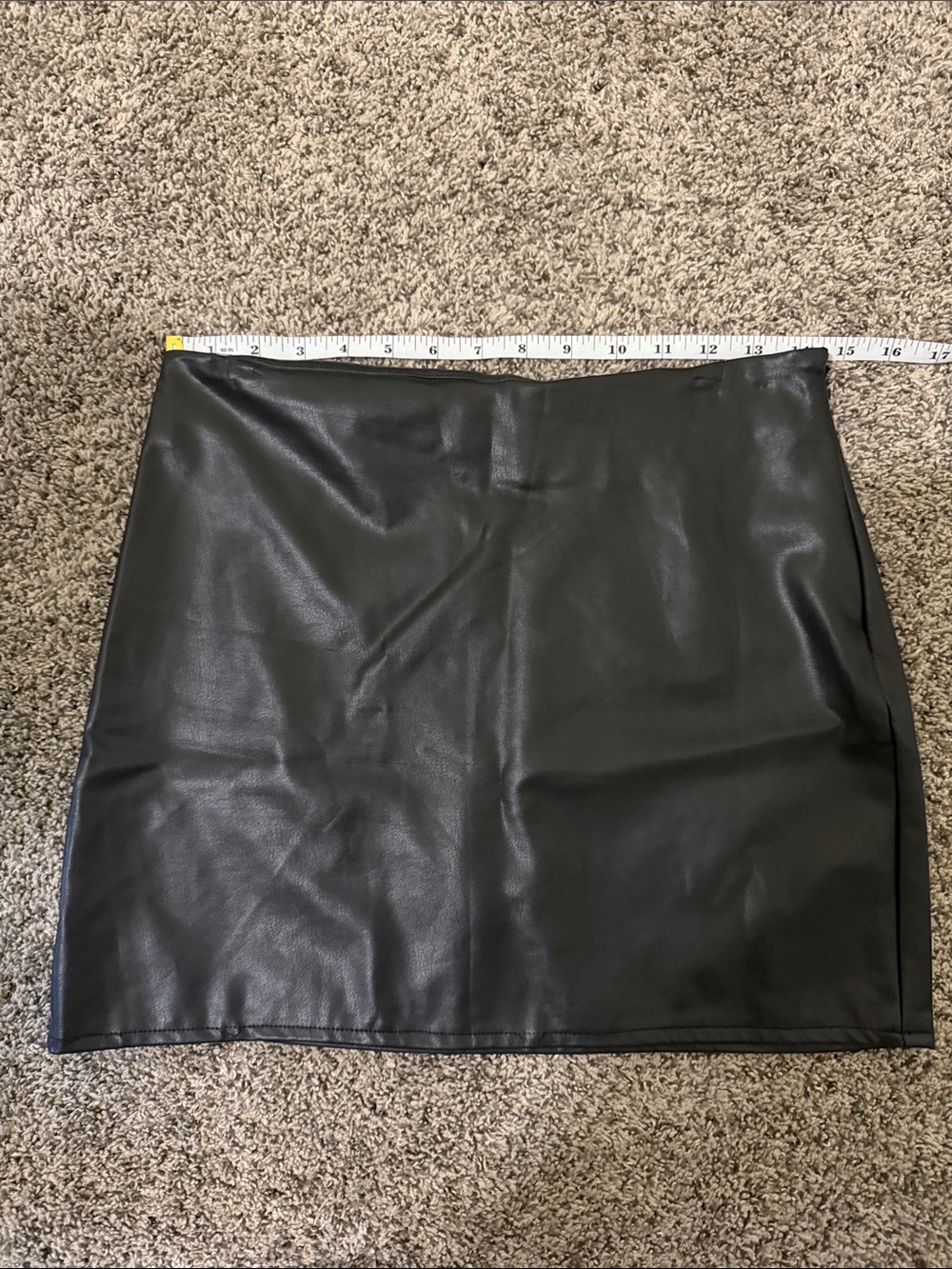 Forever 21 Black Faux Leather Mini Skirt